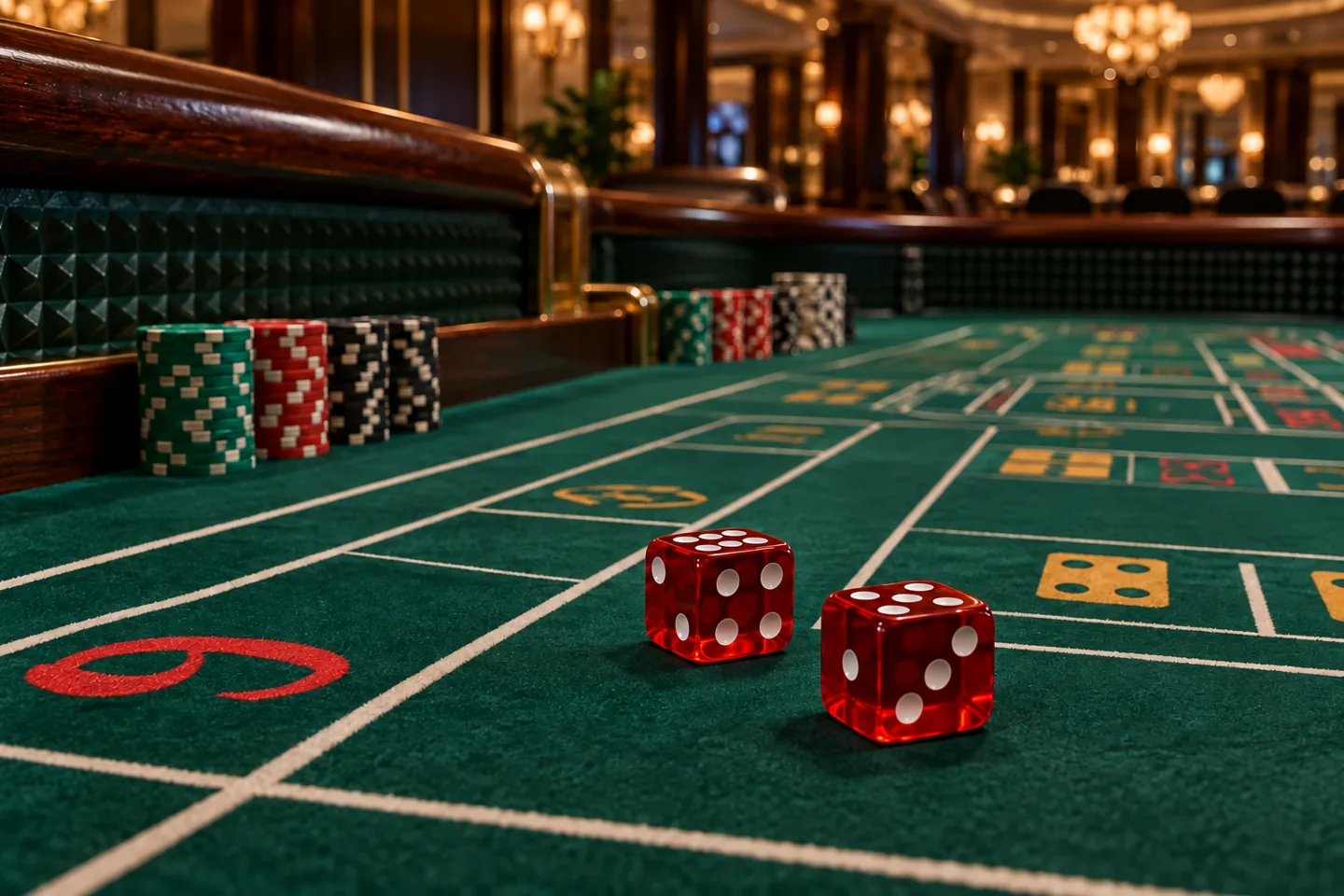 Craps practice table